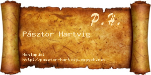 Pásztor Hartvig névjegykártya